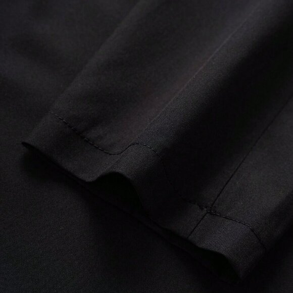 Black Elegant Women's Casual Long Button Coat For Summer - Picture 6 of 7